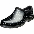 Sloggers Women's Size 8 Black with White Polka Dots Garden Shoe 5113BP08